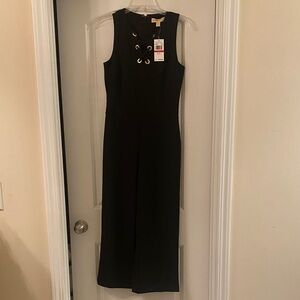 MICHAEL Michael Kors Black Lace-Up Jumpsuit